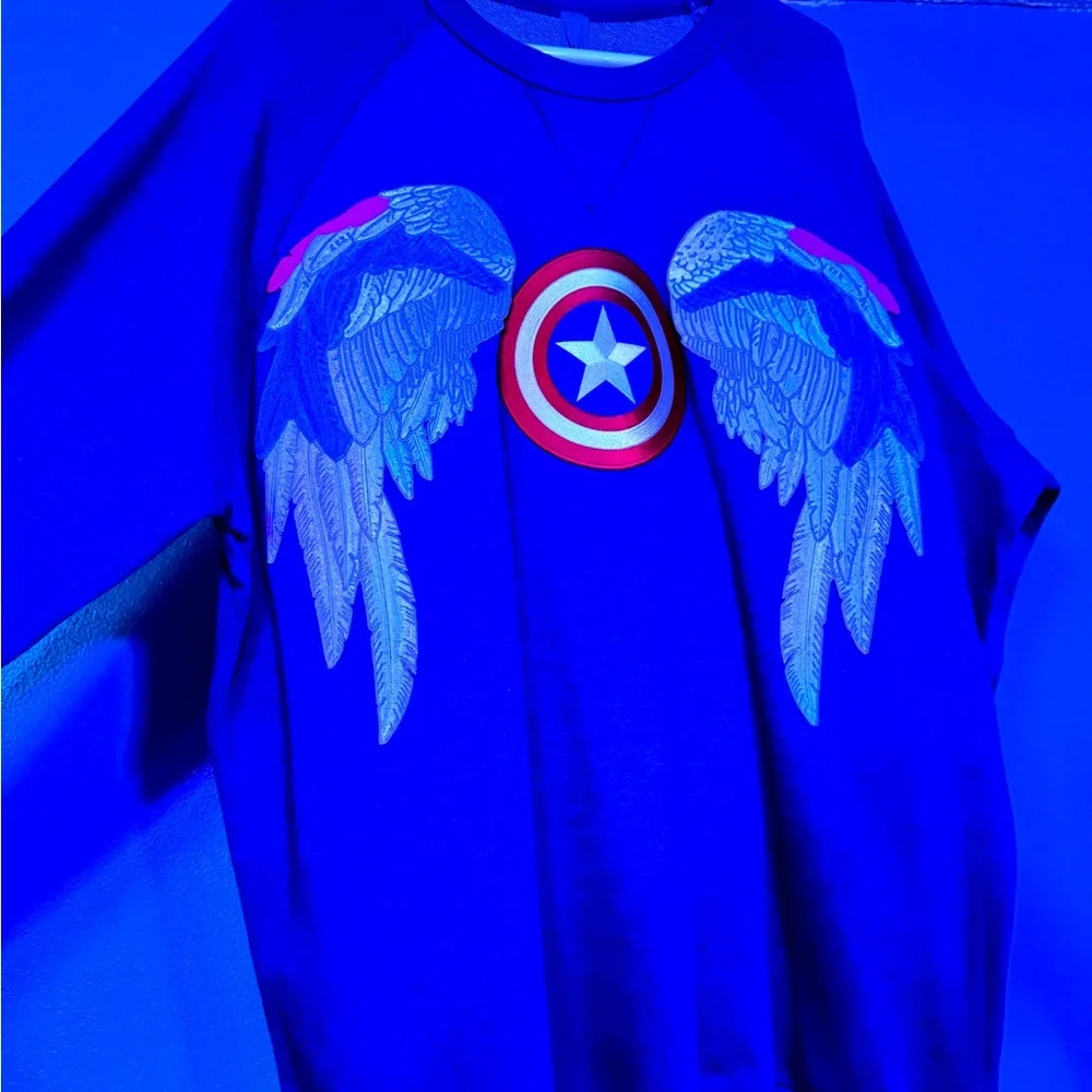Captain America (Sam Wilson) Terry Crew Sweater
